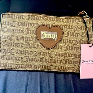 Juicy Couture chestnut chino wristlet